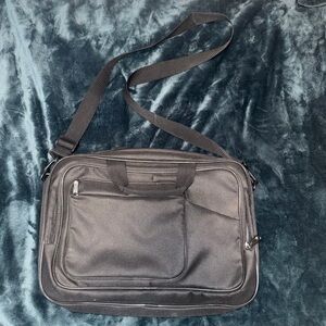 Black Men's Shoulder Laptop Bag